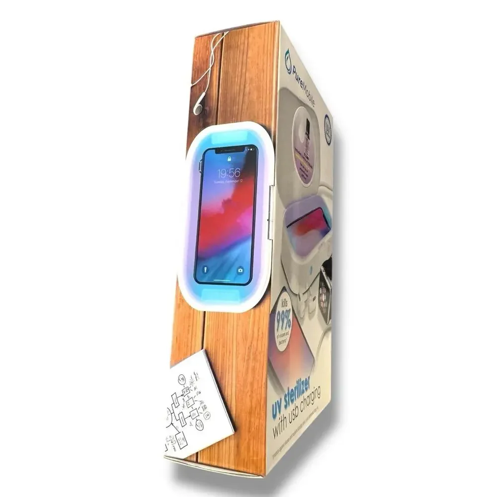 BONUS Pure Mobile UV Sterilizer W USB Charging For Phone Kills 99% of Viruses